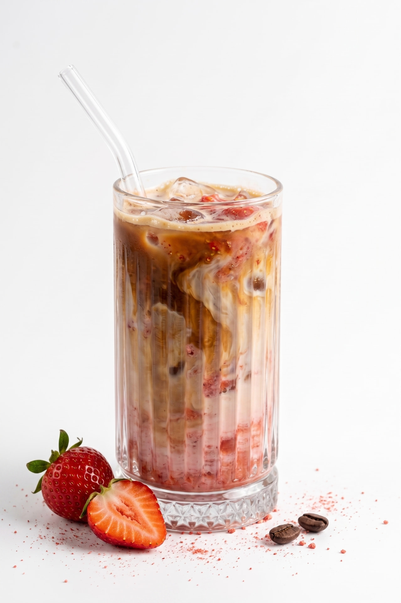 Ice Strawberry Coffee Latte