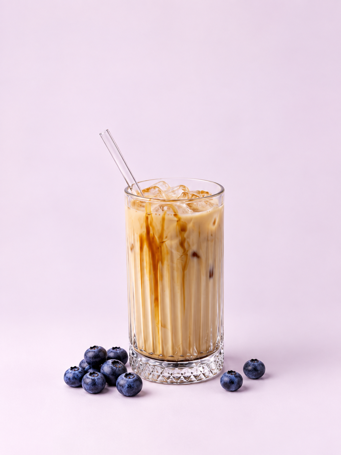 Ice Blueberry Coffee Latte